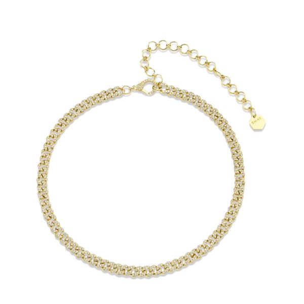 Mini Pave Diamond Link choker