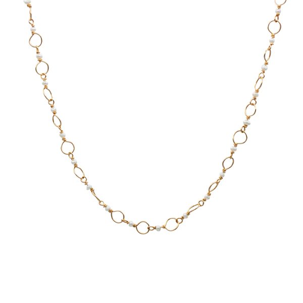 14k Gold Filled Seed Pearl Choker