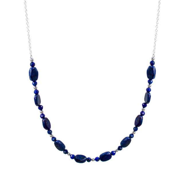Lapis Lazuli U Sterling Silver Necklace